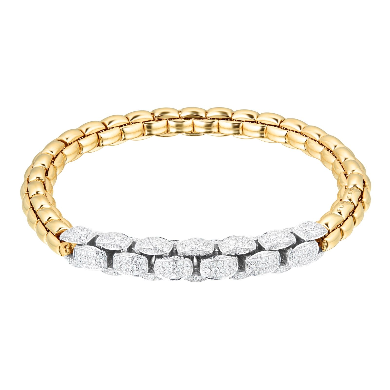 18ct Yellow & White Gold Eka Mia Luce 2.51ct Diamond Bracelet