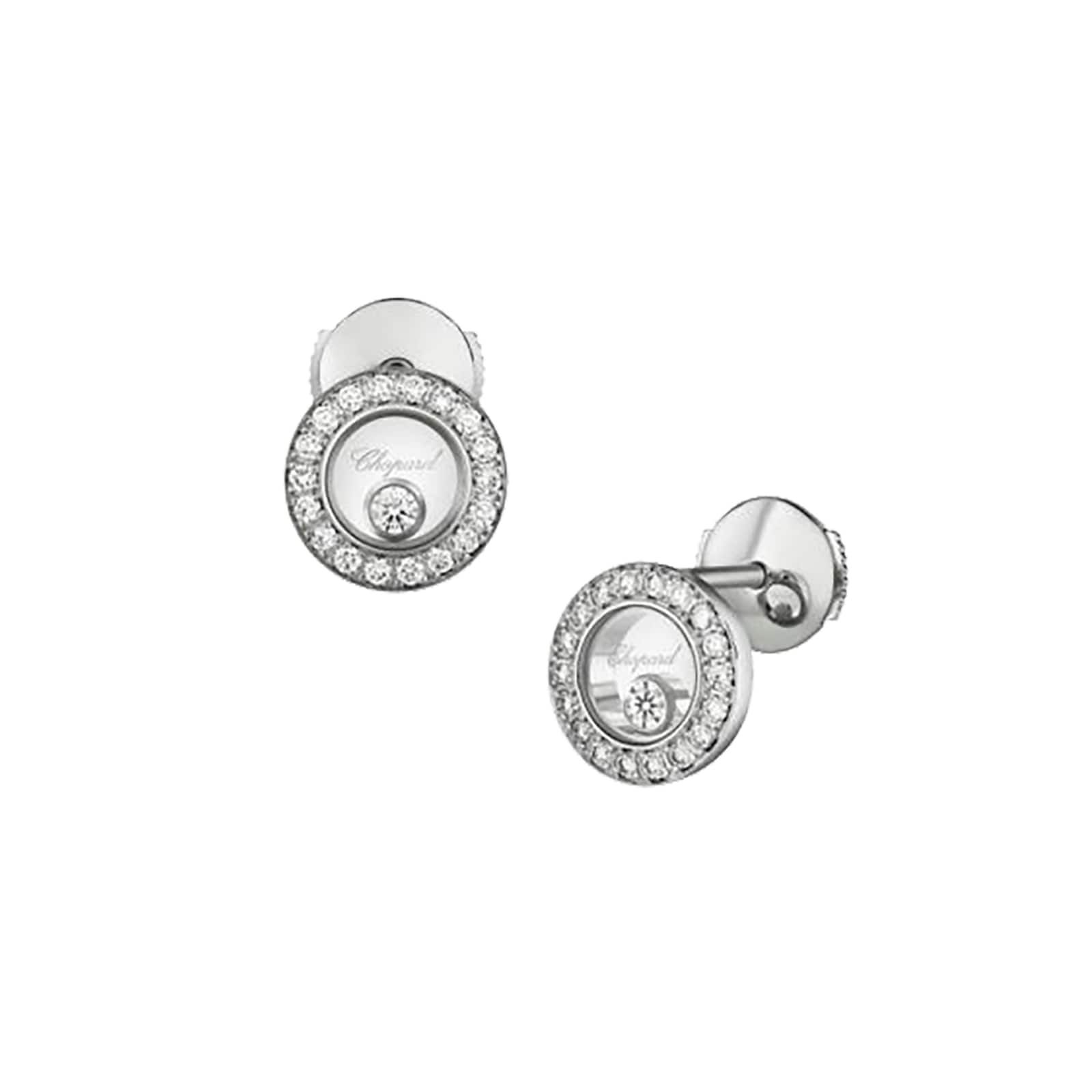Chopard Happy Diamonds Icons White Gold Earrings