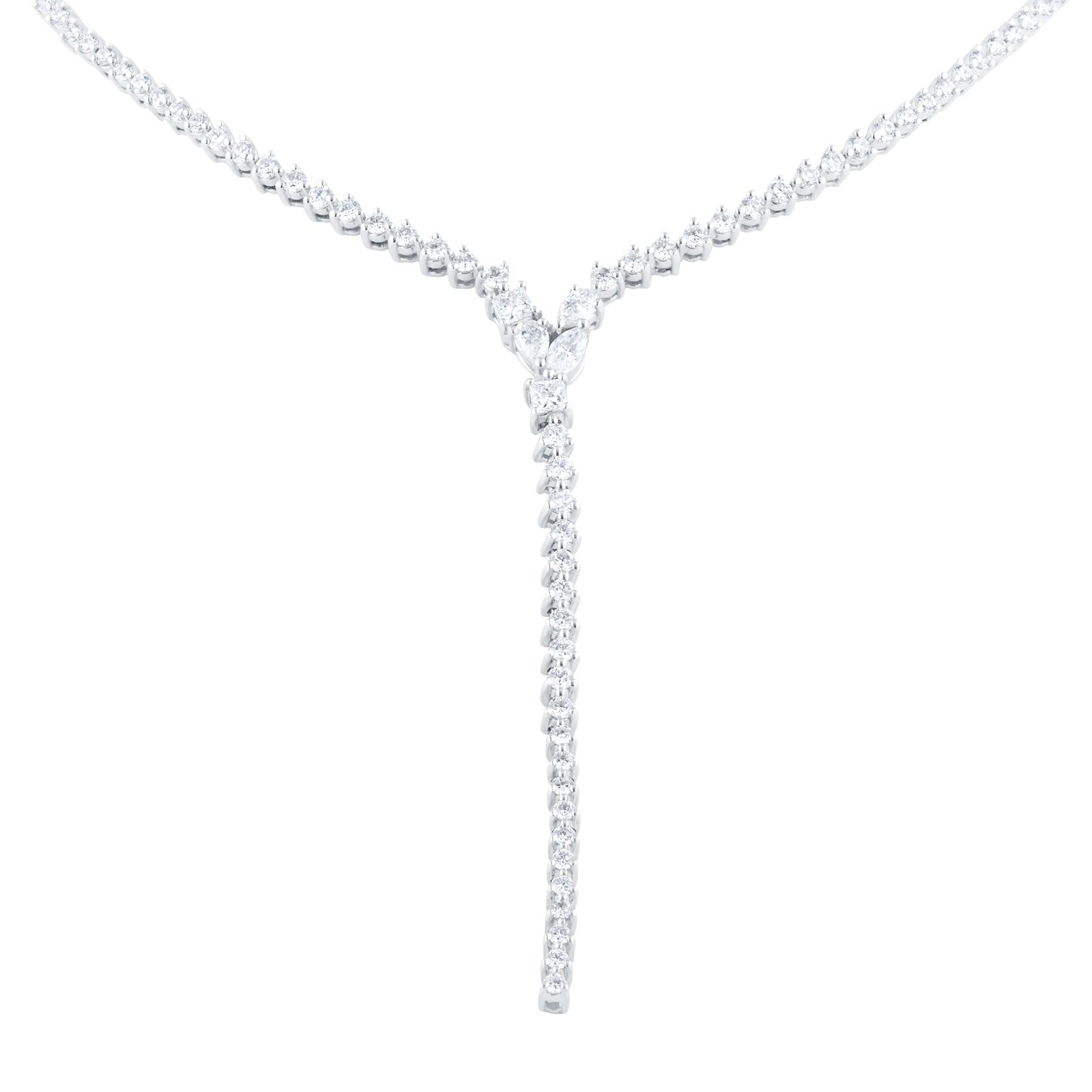 Goldsmiths 1.50ct Mixed Cut Diamond Lariat Necklace