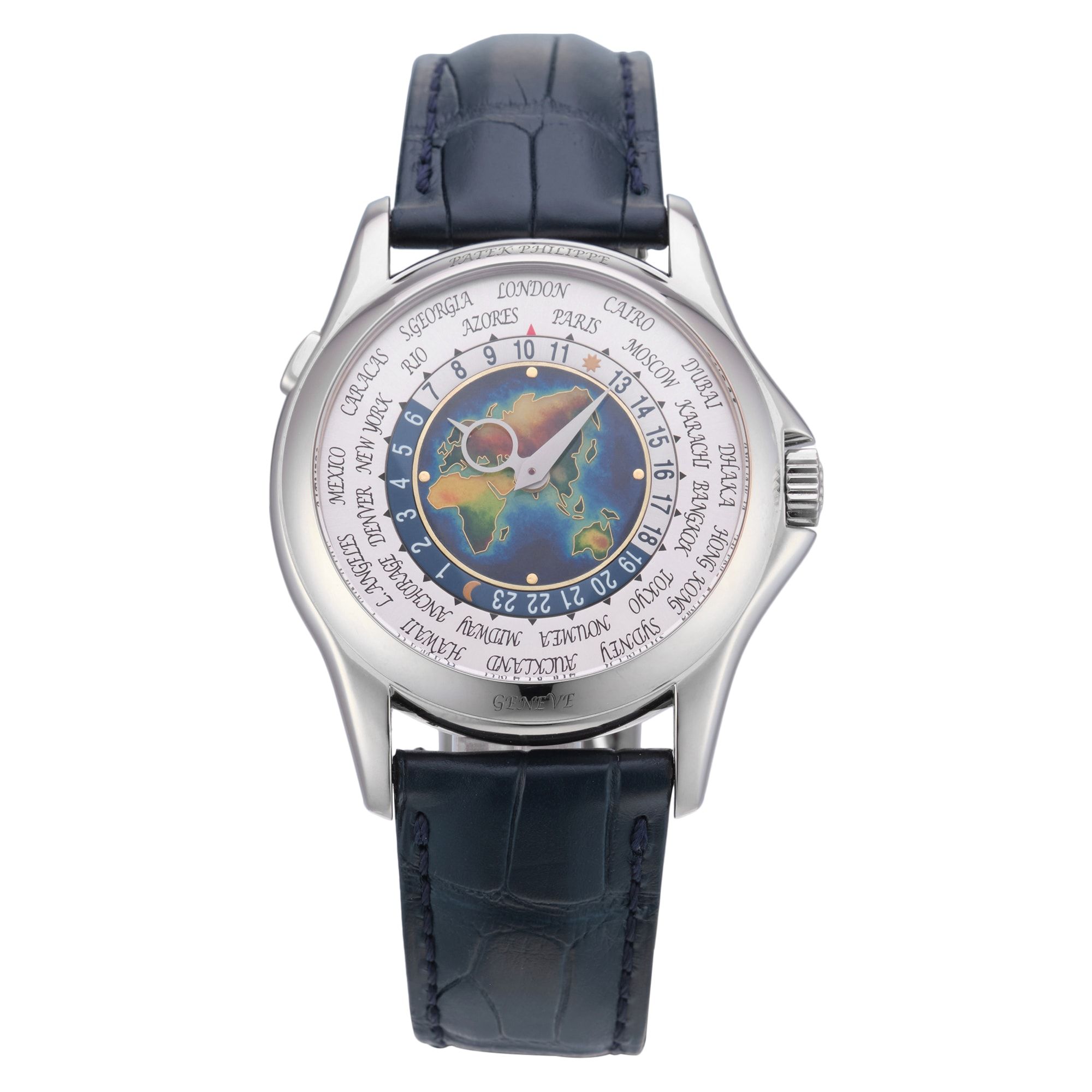Patek Philippe World Time 39.5mm White Gold Watch