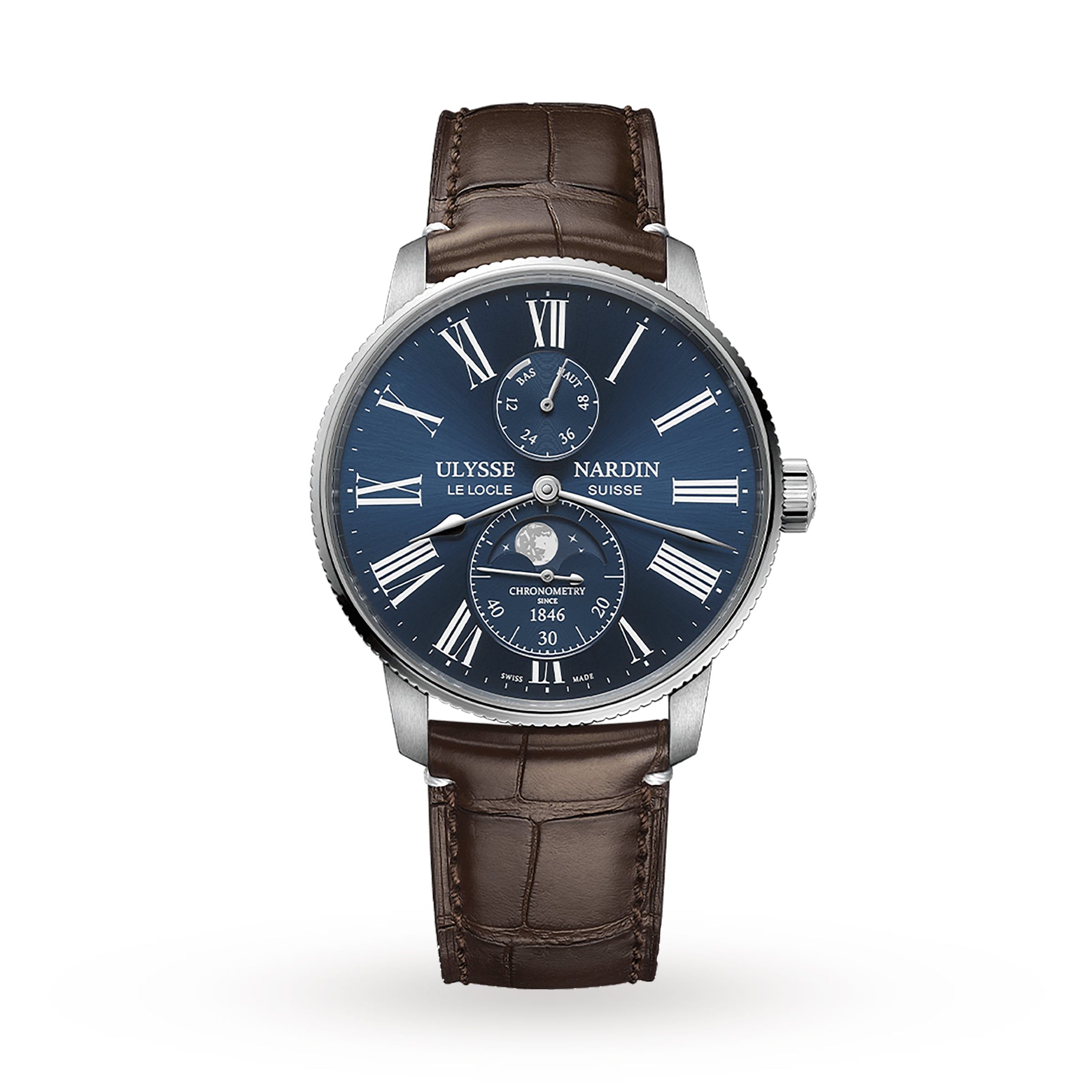 Ulysse Nardin Marine Torpilleur Moonphase 42mm Watch