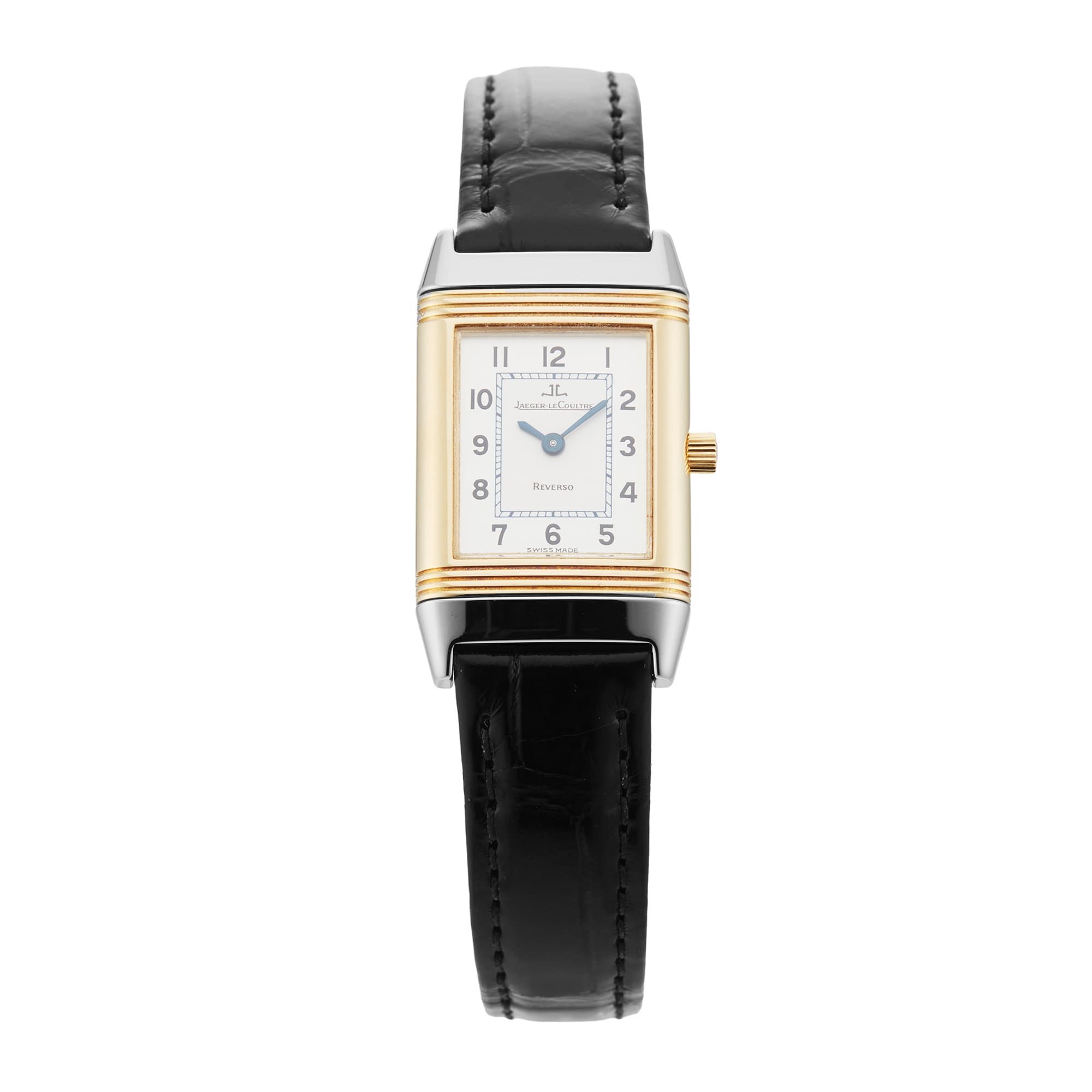 Pre-Owned Reverso Lady 20mm Stainless Steel and Yellow Gold
