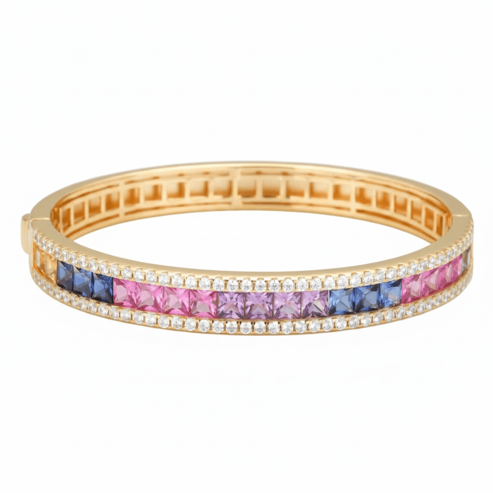 Radiant Rainbow Bangle Bracelet