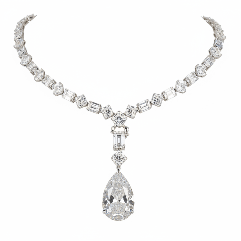 Midnight Drop Statement Necklace